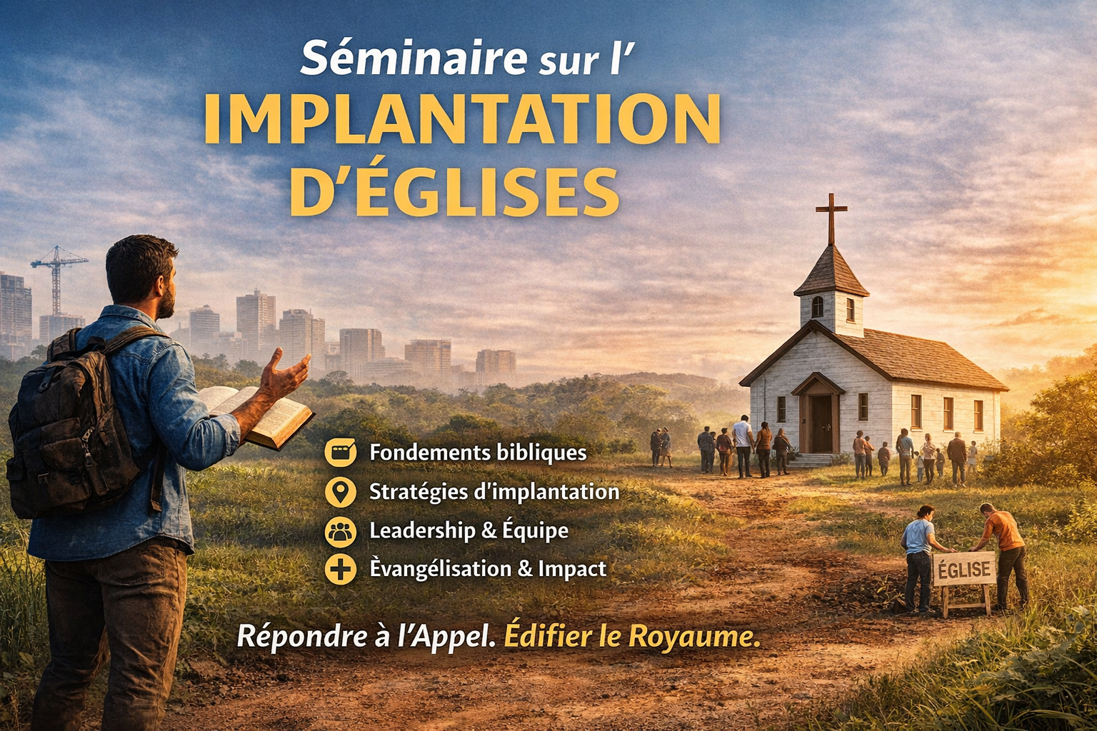 Séminaire de Formation sur l’implantation d’églises – Vendredis 3, 10, 17 & 24 Avril 2026